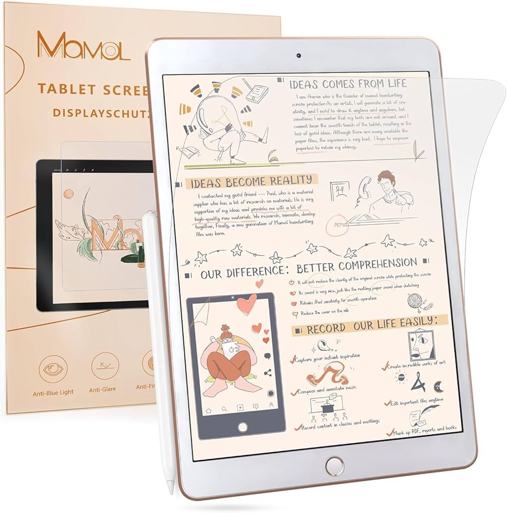 Amazon | 【2枚セット】iPad 10.2 用 ペーパーライク フィルム